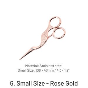 vintage crane scissors sku 6