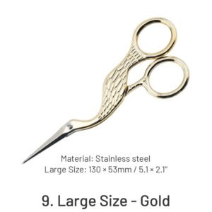 vintage crane scissors sku 9