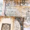 vintage medieval alchemy background scrapbook paper b