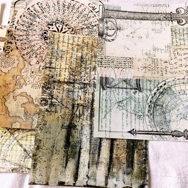 vintage medieval alchemy background scrapbook paper c