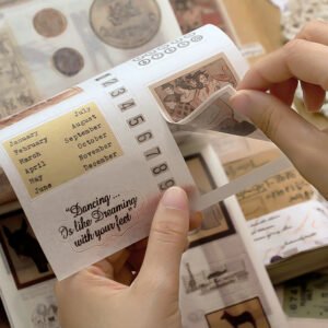 vintage mixed washi sticker scrapbook paper book a