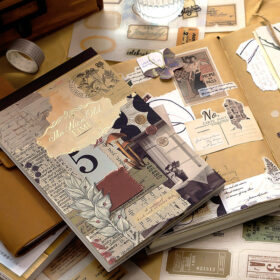 Vintage Mixed Washi Sticker Scrapbook Paper Book
