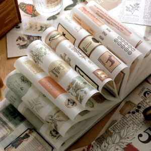 vintage mixed washi sticker scrapbook paper book c
