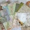 vintage texture square background sticker book3
