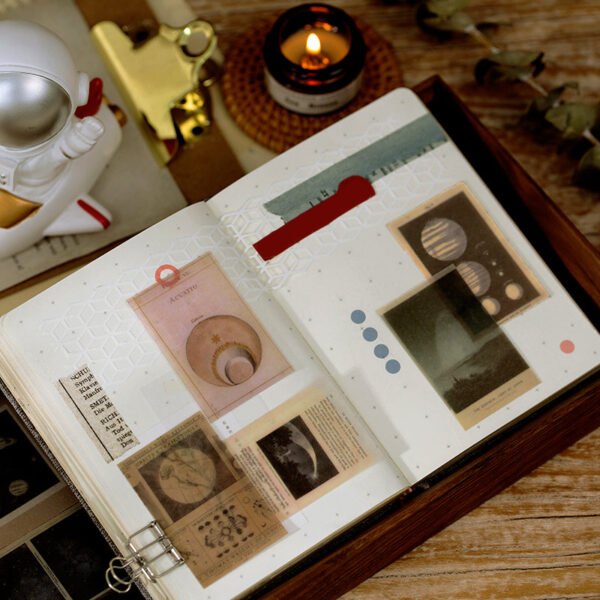 vintage translucent tracing paper scrapbook paper book b2