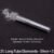 21. Long Tube Diamonds - Silver × 2