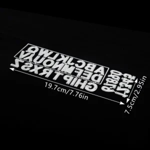 Uppercase Alphabet Number Metal Cutting Dies