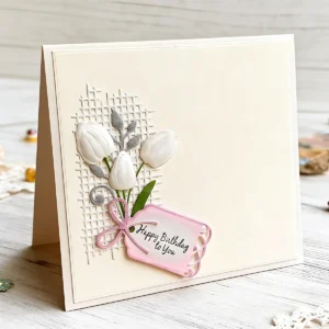 Tulip Grid Background Metal Cutting Dies