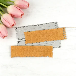 Mini Notebook Lined Paper Metal Cutting Dies - Spiral Label