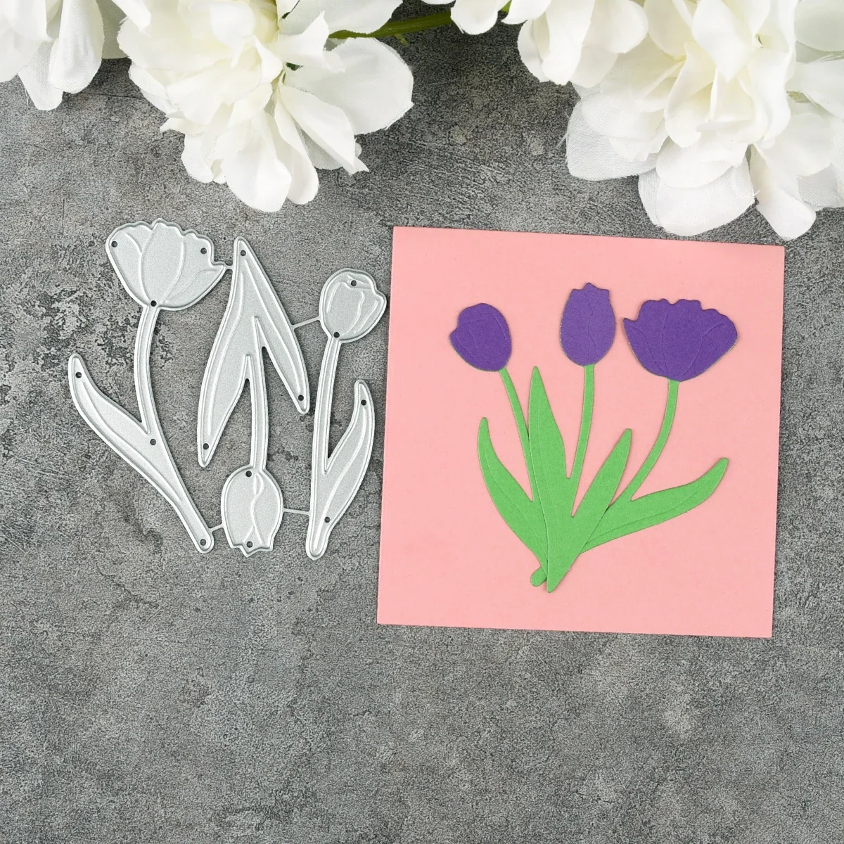 dc_3870_1 Lovely Flower Rose Metal Cutting Dies Main View - DC-3870