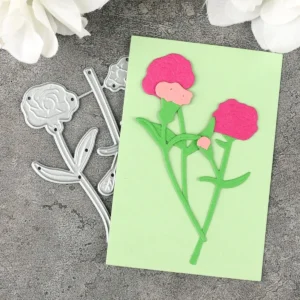 Lovely Flower Rose Metal Cutting Dies Side View - DC-3871