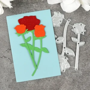 Lovely Flower Rose Metal Cutting Dies Lovely Flower Rose Metal Cutting Dies Side View - DC-3875