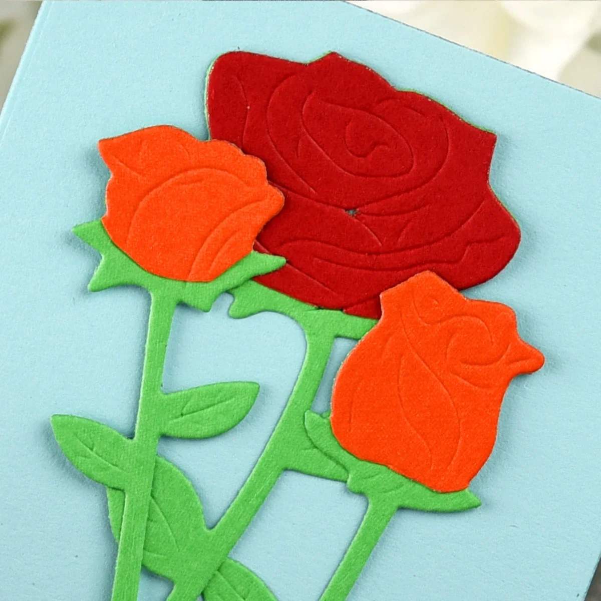dc_3875_5 Lovely Flower Rose Metal Cutting Dies Usage View - DC-3875