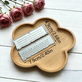 Sumflying Craft Mini Notebook Lined Paper Metal Cutting Dies - Spiral Label