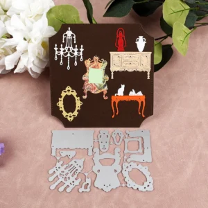 Vintage Furniture Metal Cutting Dies Chandelier Armchair Dresser