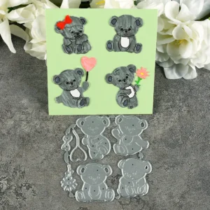 Sumflying Cute Bear Metal Cutting Dies