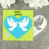 Sumflying Heart Doves Metal Cutting Dies