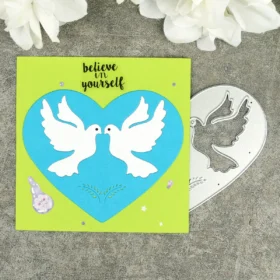 Sumflying Heart Doves Metal Cutting Dies