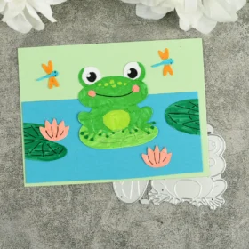 Sumflying Frog On Lily Pad Metal Cutting Dies