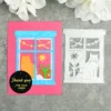 Size chart: Sumflying Window Cat Metal Cutting Dies - 8.8 x 8.8 cm (approx. 3.5 x 3.5 in)