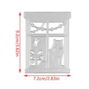 Sumflying Window Cat Metal Cutting Dies DC 3772 1