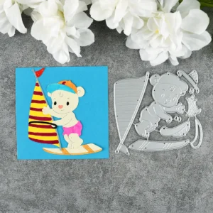 Sumflying Bear Windsurfing Metal Cutting Dies