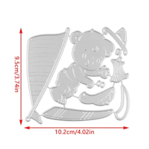Sumflying Bear Windsurfing Metal Cutting Dies DC 3839 1