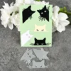 Size chart: Sumflying Peeking Cat Metal Cutting Dies - 8.8 x 8.8 cm (approx. 3.5 x 3.5 in)