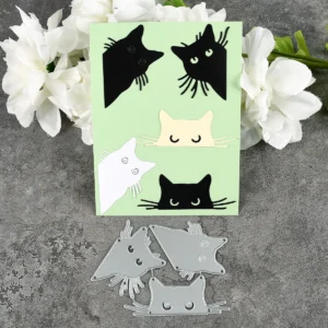 Sumflying Peeking Cat Metal Cutting Dies