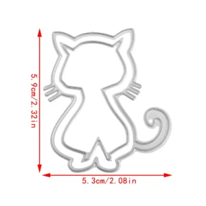 Sumflying Cute Cat Metal Cutting Dies DC 60 1