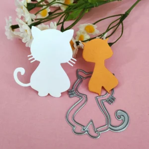 Sumflying Cute Cat Metal Cutting Dies DC 60 2
