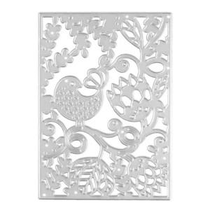 Sumflying Bird Floral Frame Metal Cutting Dies