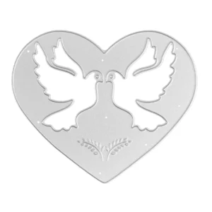 Sumflying Heart Doves Metal Cutting Dies