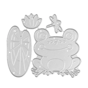 Sumflying Frog On Lily Pad Metal Cutting Dies
