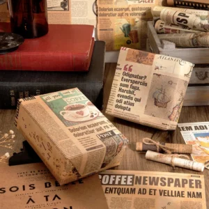 Double Sided Vintage Large Newspaper Scrapbook Paper - Image 3 - Sumflying Craft