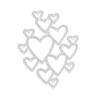 Sumflying Craft Romantic Clustered Heart Metal Cutting Dies