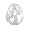 Sumflying Craft Easter Egg-shaped Bunny Frame Metal Cutting Dies