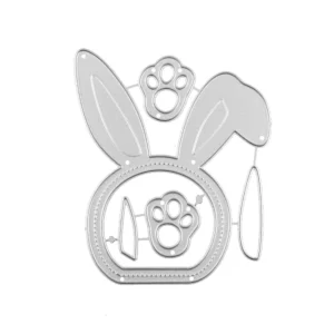 Sumflying Craft Shaker-style Bunny Head Metal Cutting Dies