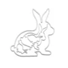 Sumflying Craft Classic Bunny Metal Cutting Dies Multiple Sizes