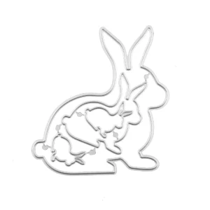 Sumflying Craft Classic Bunny Metal Cutting Dies Multiple Sizes