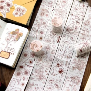 dream building series retro flower washi 2