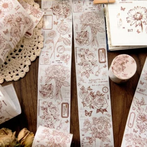 dream building series retro flower washi 7