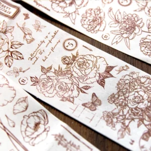dream building series retro flower washi 9