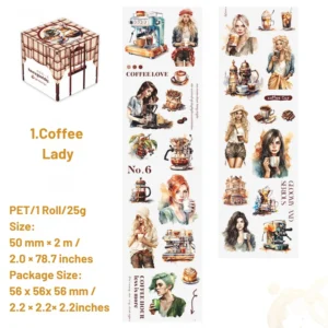 dream cafe series clear transparent tape 11