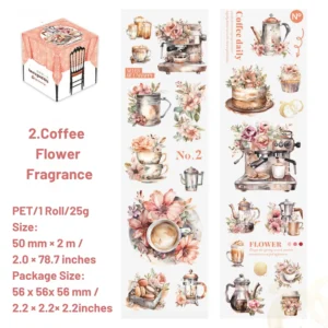 dream cafe series clear transparent tape 12