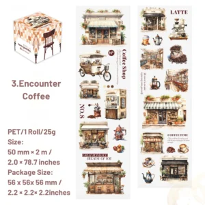 dream cafe series clear transparent tape 13