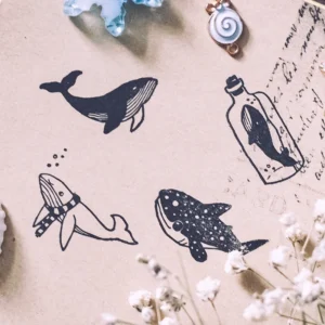 dream whale rubber stamp 2