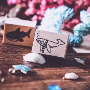 dream whale rubber stamp 4