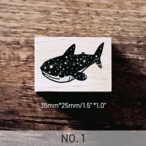 dream whale rubber stamp 5