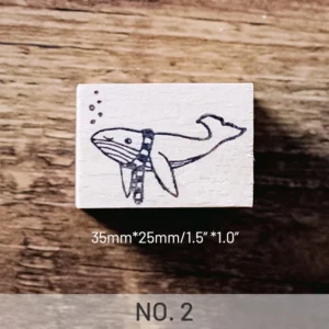 dream whale rubber stamp 6